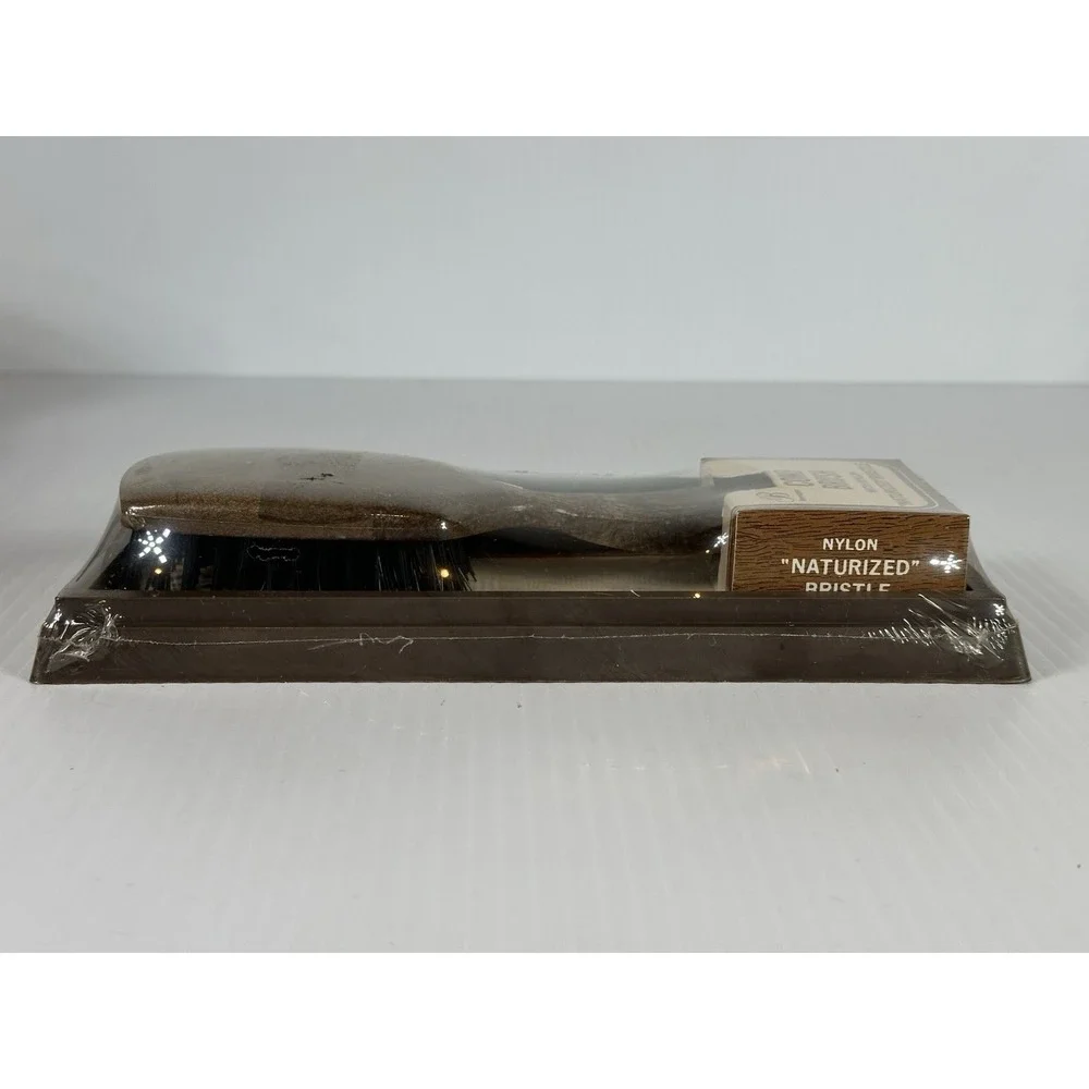 Vintage Bennington Comb Brush With Nylon Naturized Bristle NOS Sealed Package‎